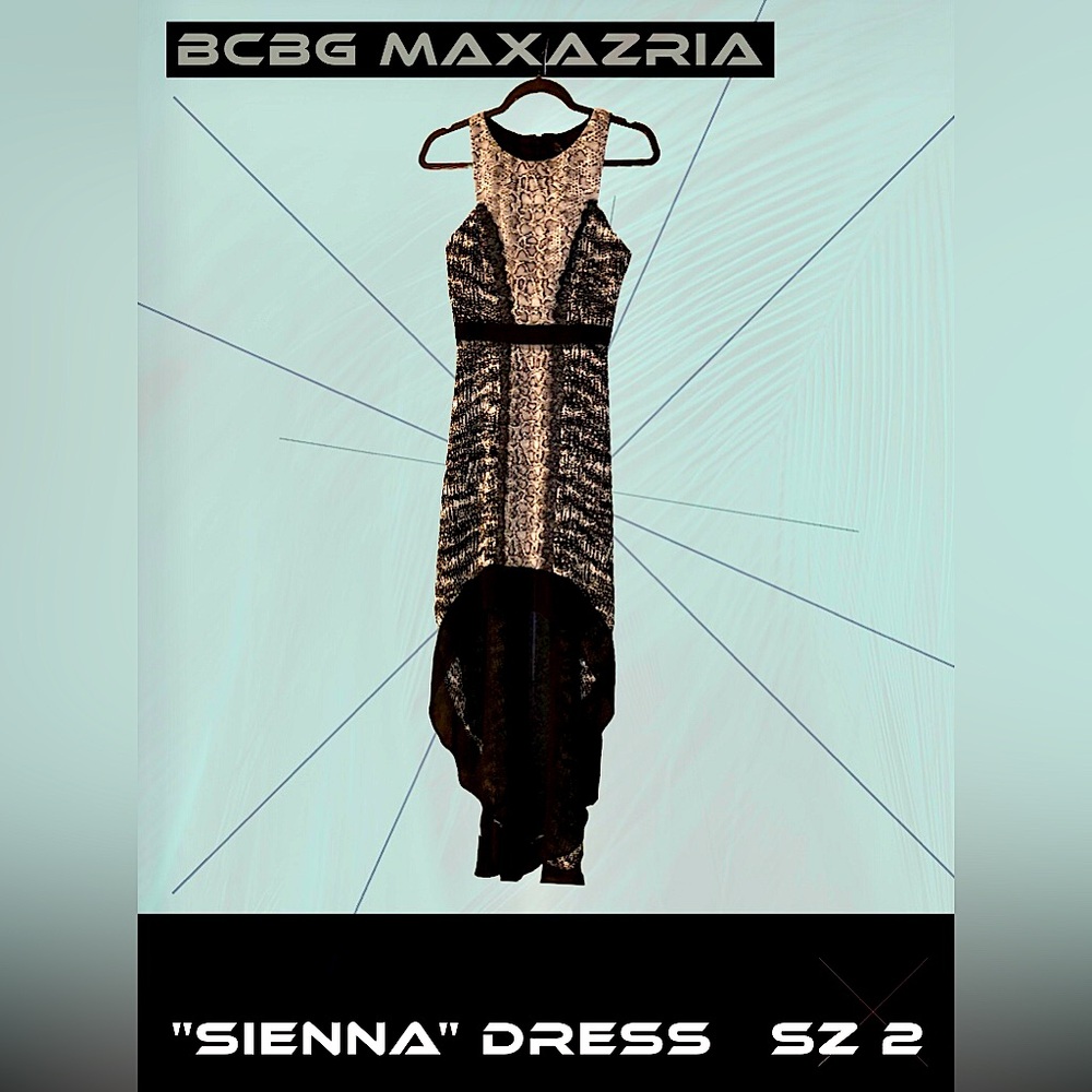 Absolutely gorgeous NWT BCBG MaxAxria “Sienna” Sleeveless Cascading Dress